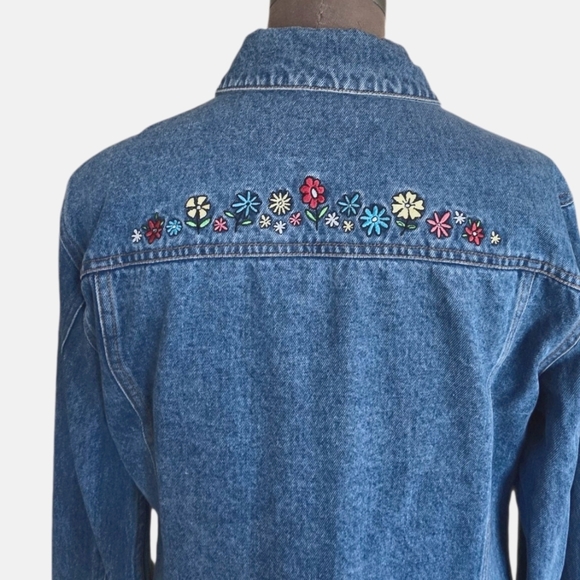 Vintage Disney Pooh Piglet Pooh Denim Jeand Jacket Y2K Size Medium - Picture 10 of 17